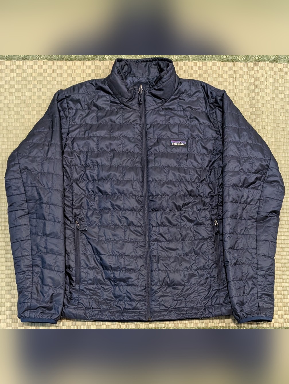 Patagonia Nanopuff Full Zip Jacket Navy Blue Men's Size Large